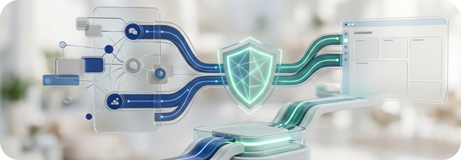 Microsoft solutions architecture and security workflow